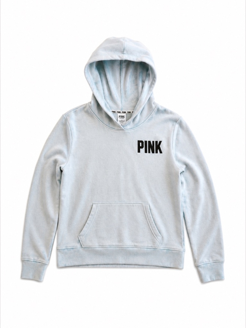 Victoria's Secret PINK Light Blue Pullover Hoodie Size Medium